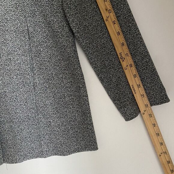 Avec Les Filles Knit Blazer Women S Gray Houndstooth Soft Stretch Travel Scandi - Picture 7 of 12
